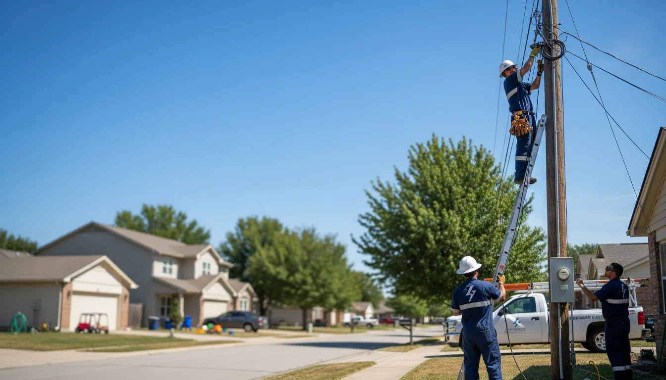 Residential electrician providing installation services in Hebron, ME